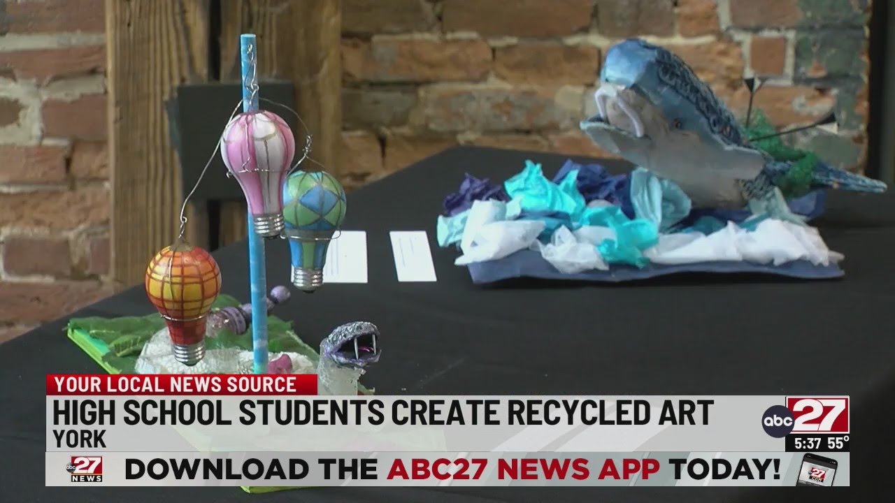 York County high schoolers create art with recycled materials