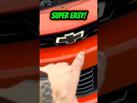 It is SUPER EASY to install a Camaro illuminated Bowtie! #shorts #camaross #camaro
