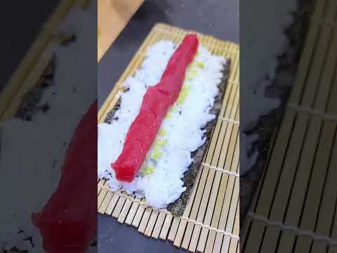 How to Make Tuna Sushi Roll at Home! Easy & Delicious Recipe 🍣🔥