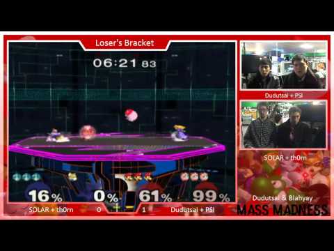 Mass Madness 16a - Dudutsai + PSI vs SOLAR + Th0rn - SSBM Doubles