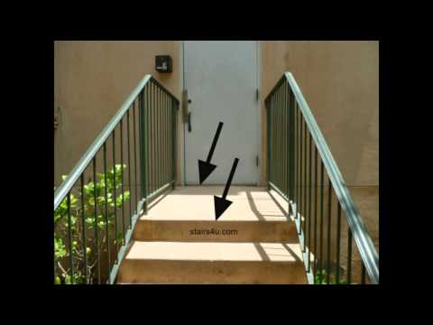 Stairway Building Code Information - Doors and Landings