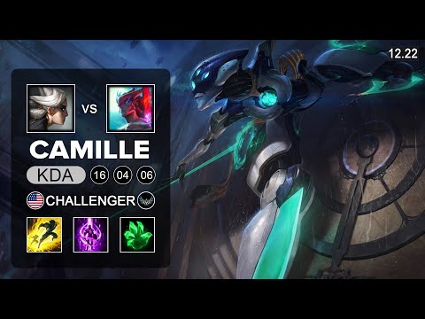 Camille vs Yone Top - NA Challenger - Patch 12.22 Season 12