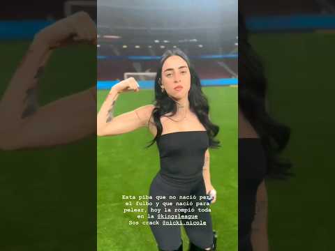 Nicki Nicole nació para pelear🥊#nickinicole #kingsleague #laveladadelaño5 #lvda5