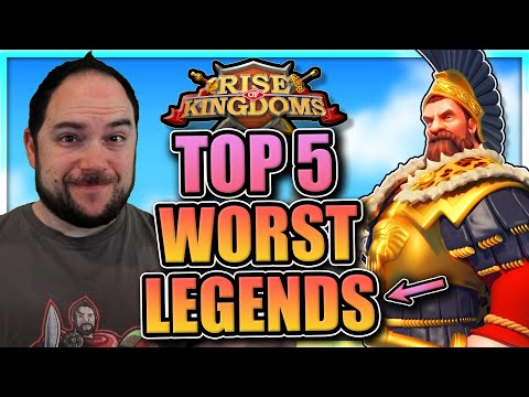 Worst Commanders [Top 5 - Legendary] Rise of Kingdoms