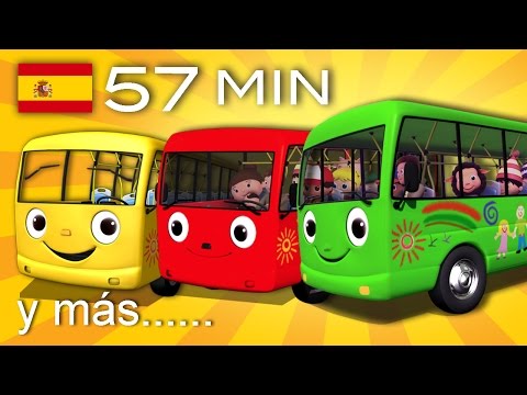 Las ruedas del autobús | Y muchas más canciones infantiles | ¡57 min de LittleBabyBum!
