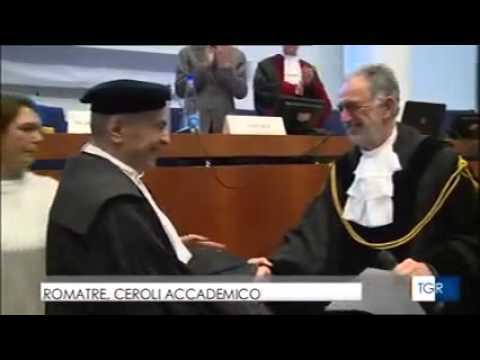 Tg Lazio Rai. Lo scultore Mario Ceroli Accademico di Roma Tre