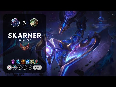 Skarner Top vs Riven - KR Grandmaster Patch 12.21