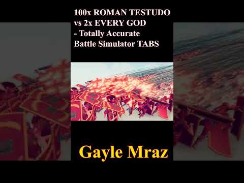 100x ROMAN TESTUDO vs 2x EVERY GOD   Totally Accurate Battle Simulator TABS #Shorts 9