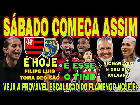 FLAMENGO: SATURDAY STARTS LIKE THIS! RICHARLYSON GAVE THE FLOOR TO FILIPE LUÍS, LOOK AT THIS LINE...