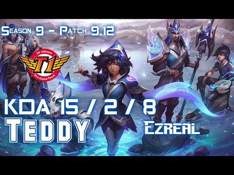 SKT T1 Teddy EZREAL vs KAI'SA ADC - Patch 9.12 KR Ranked