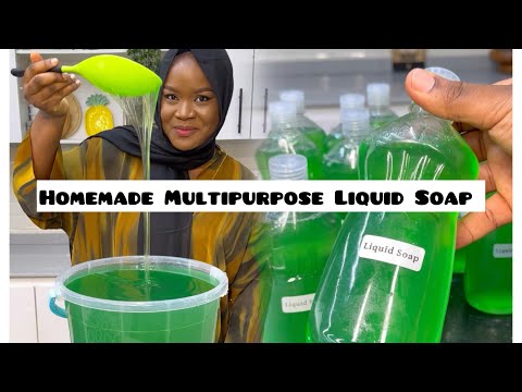 How to make multipurpose liquid soap at home | Homemade liquid soap