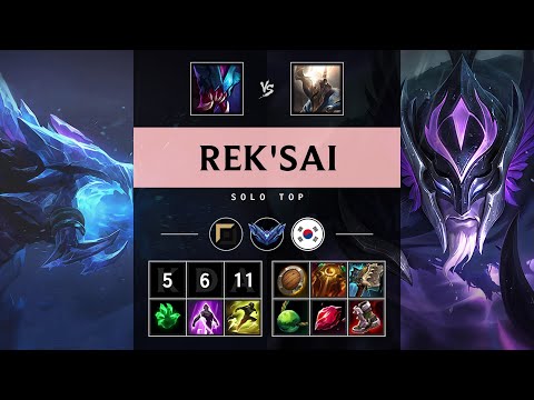 Rek'Sai Top vs Pantheon - KR Diamond Patch 25.08
