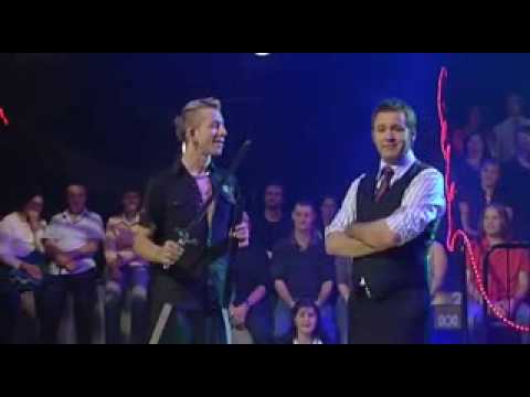 The Space Cowboy Sword Swallowing on ABC TV 'The Sideshow'