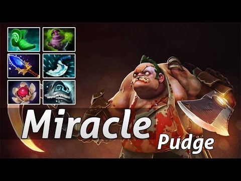 Miracle Pudge 28 Kills Disater Game 6k MMR Smurf - Dota 2 Epic Moments