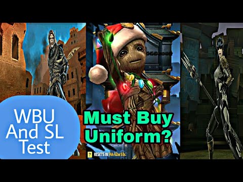 WBU And Shadowland Test With  Groot Snowflake Festival Uniform - Marvel Future Fight