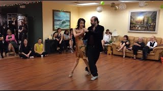 Argentine Tango by Diana Cruz & Nick Jones at Birmingham Tango, MI.  #4 - Tango to "Llevatelo Todo"