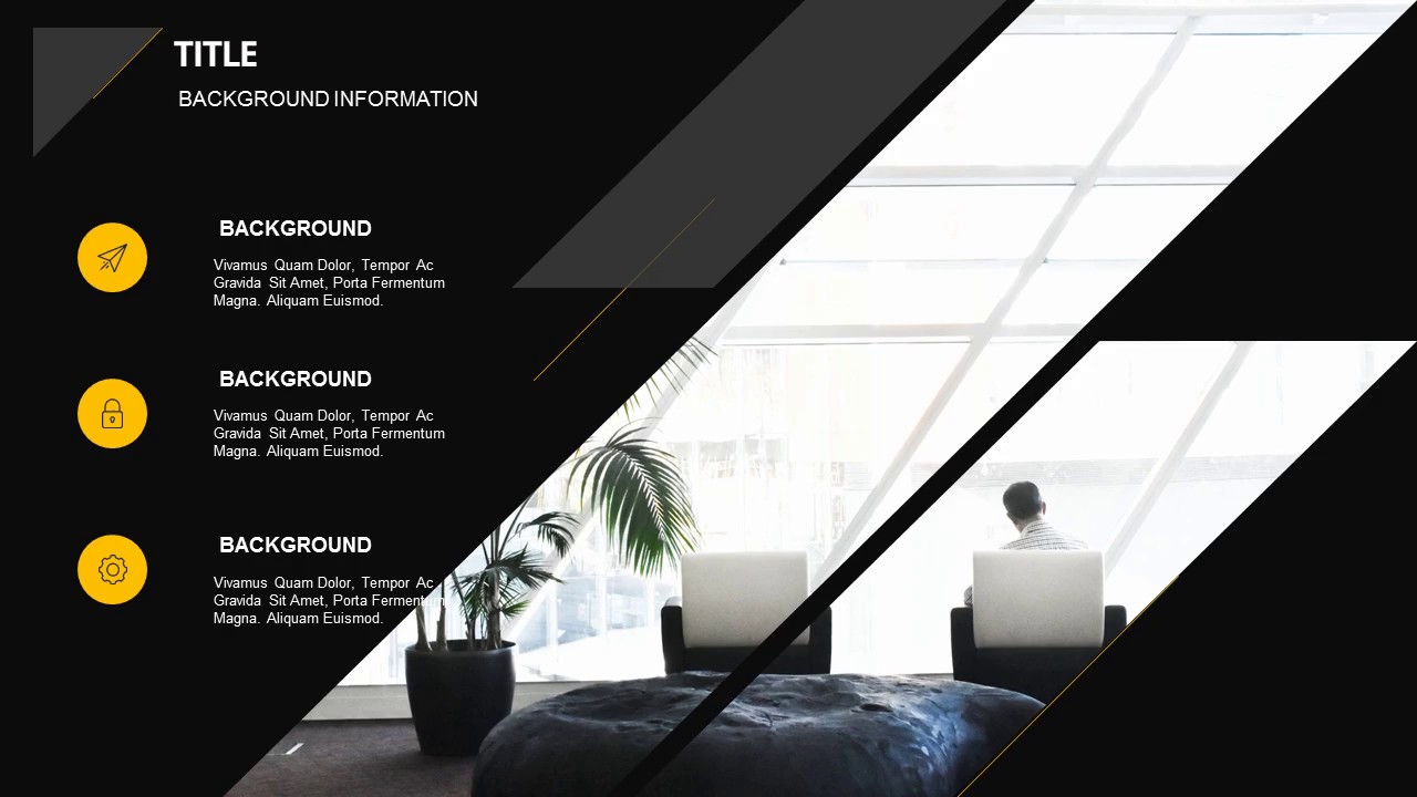 Clean and strong report PowerPoint template