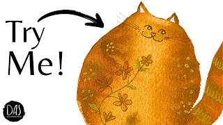 Let’s Paint Blobby Cats — 11 Whimsical Cat Ideas in Loose Watercolor and Ink Just For Fun!