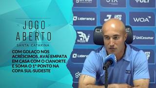 Com golaço nos acréscimos, Avaí empata em casa com o Cianorte e soma o 1° ponto na Copa Sul-Sudeste