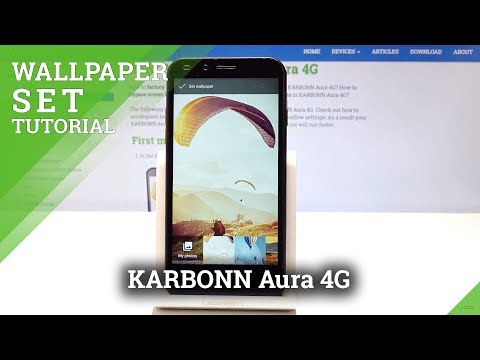 How to Change Wallpaper in KARBONN Aura 4G - Desktop Update