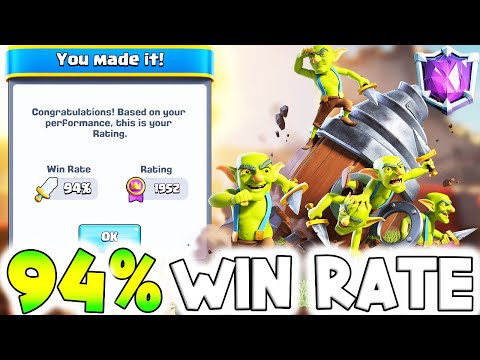 94% WIN RATE WITH THE BEST GOBLIN DRILL DECK IN CLASH ROYALE!🏆