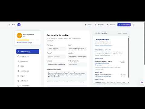 ATSFy Career Intelligent Assistant 소개 영상