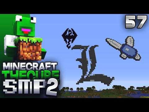 The Cube SMP 2 - Episode 57 - Pixel Tributes (Skyrim & Death Note Pixel Art)