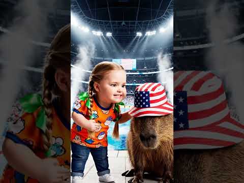 Olivia Beats the Capybara – Secret Revealed. #capybara #funny