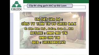 THI CÔNG GẠCH NHẸ TẠI ĐÀI LOAN