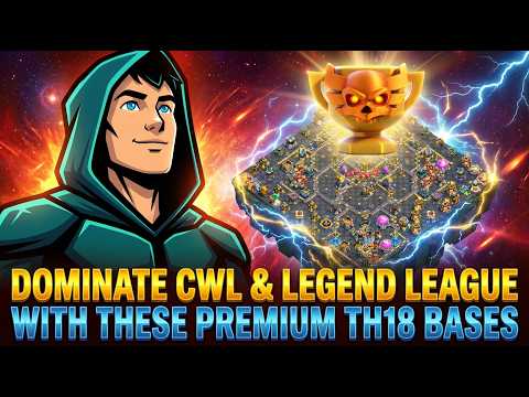 TOP 10 PREMIUM TH18 BASES for CWL, Ranked & Legend League | Anti thrower Layouts