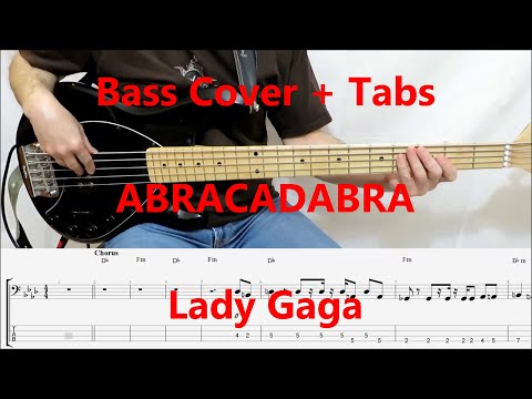 Lady Gaga - Abracadabra (BASS COVER TABS) preview