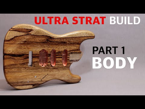 Ultra Stratocaster Build - Part 1 of 3 (Full Black Limba Body Build)