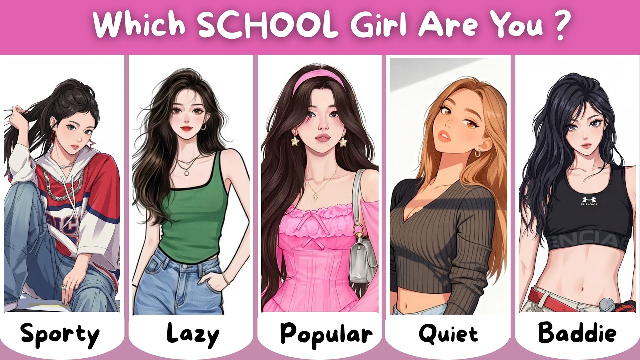 Which SCHOOL GIRL Are YOU ? | Aesthetic Personality Quiz #kdrama #school @SnugleePicks