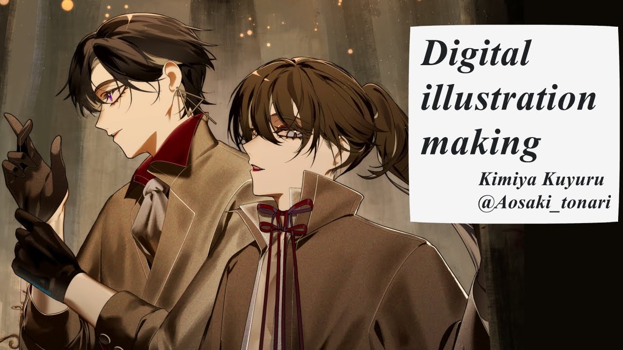 【イラストメイキング】仕事の時間 | Illustration Making