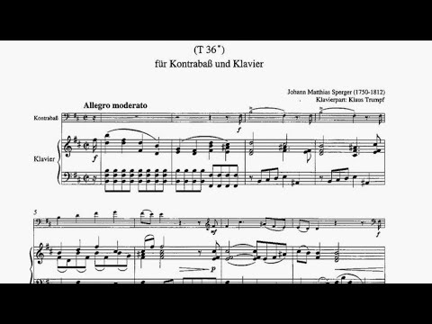 J.M.Sperger - Sonata in h-Moll for Double Bass and Piano