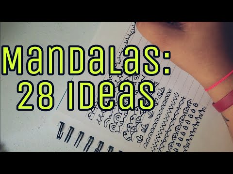 Como hacer mandalas: 28 ideas! | How to draw Mandalas: 28 ideas! | Shantal Art
