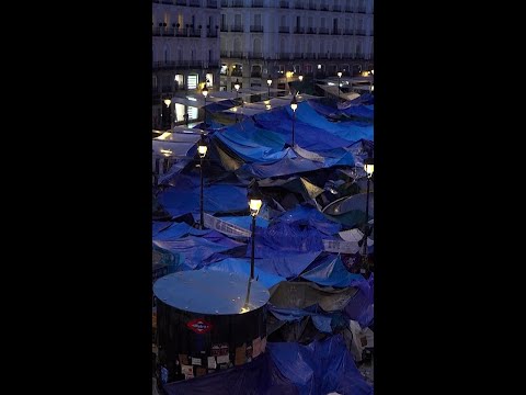 Protesters in Spain remain camped out over housing crisis