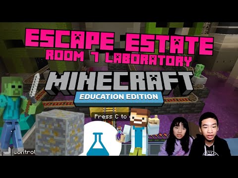 How to Code *ESCAPE ESTATE: RED PATHWAY ROOM 7 LABORATORY* in MINECRAFT: Education Hour of Code