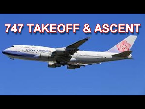Boeing 747-400 Takeoff and Climb from TPE (normal speed)