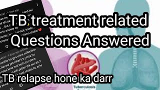 TB treatment related Questions Answered| Tuberculosis Q &A|TB Survivor | Colours of life. 