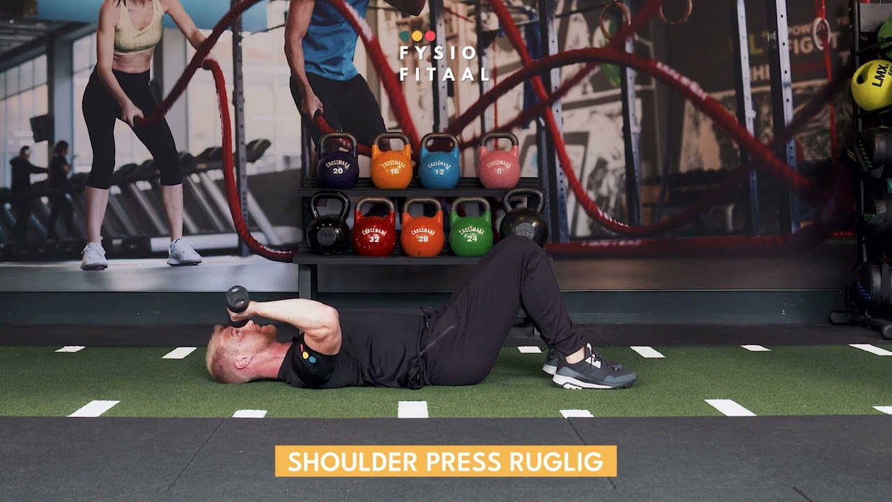 Video thumbnail: Shoulder press supine - instructional video