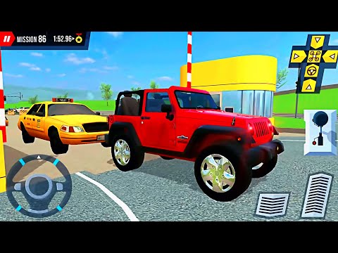 SUV 4x4 Red Real City Drive - Multi Level Parking 5: Airport - Best Android GamePlay #5