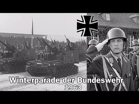 Bundeswehr Winter Parade 1963 - NATO Parade - Cold War FRG Tanks, Soldiers, Army