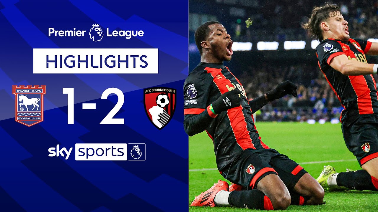 Cherries complete DRAMATIC late turnaround! 🤯 | Ipswich 1-2 Bournemouth | EPL Highlights