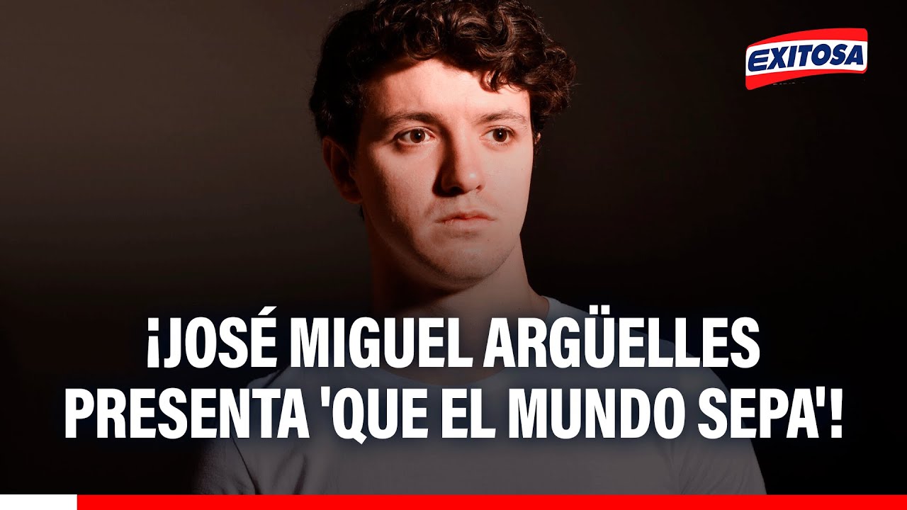 🔴🔵 José Miguel Argüelles nos presenta su nuevo single 'Que el mundo sepa'