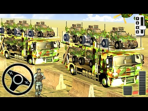 US Army Vehicle Transporter Truck - Police Car Driving Game | Android Gameplay