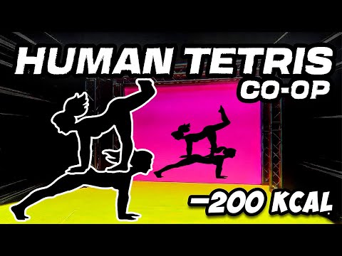 HUMAN TETRIS х 2 Player Co-op👭| –200 kcal | Immersive Interactive Warm Up #6