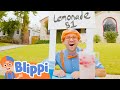 Blippi Makes A Lemonade Stand Educational Videos For Toddlers