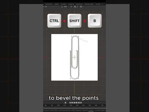 Create a Paperclip in Blender in 1 Minute!