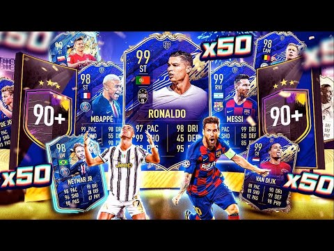 What do you get from 50 Guaranteed 90+ Double Upgrade Packs?